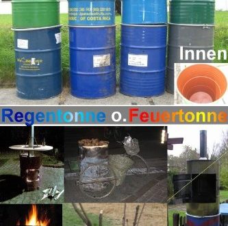60 Liter Ölfass Metallfass Feuertonne 